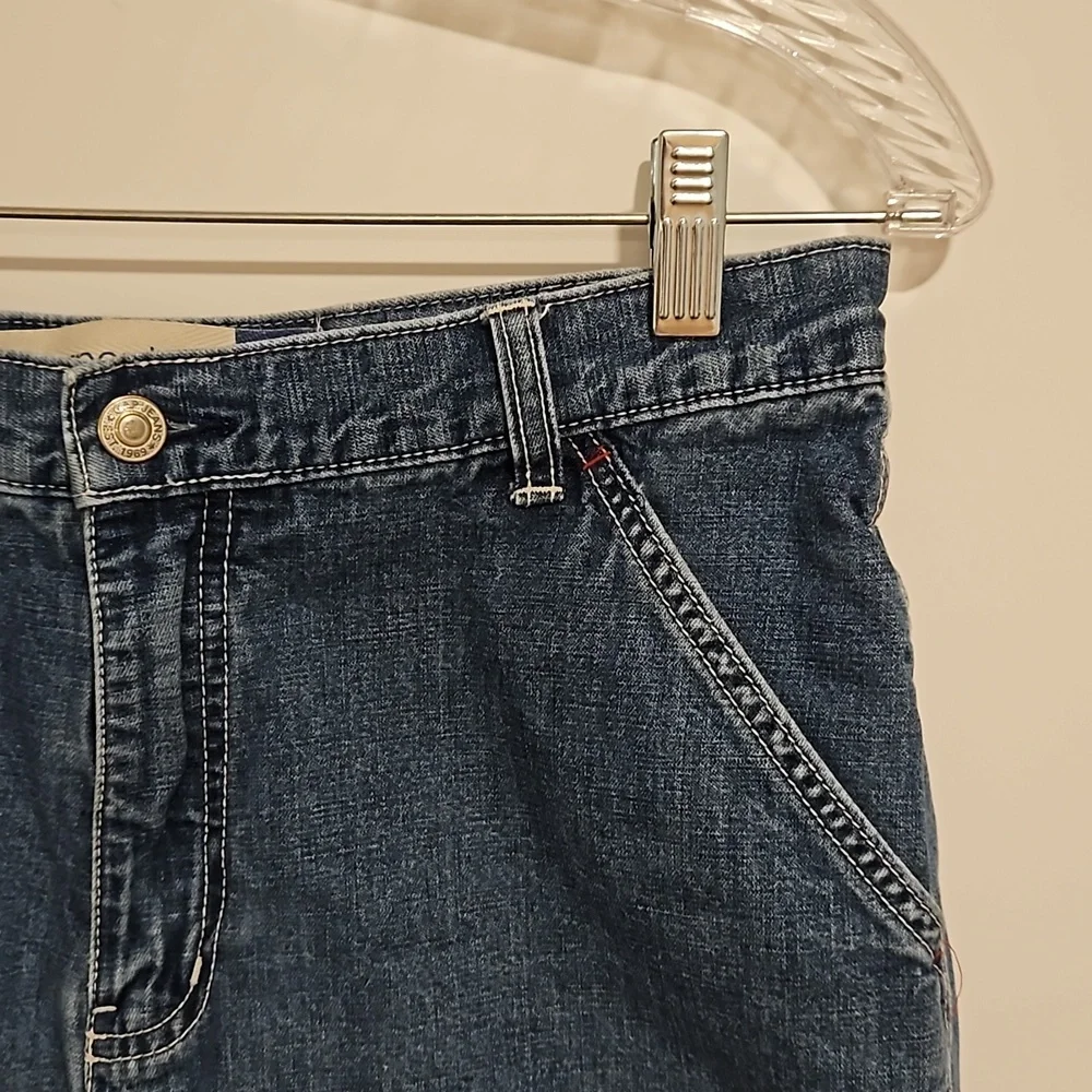 GAP carpenter style faded denim shorts size 6 EUC - Picture 2 of 9